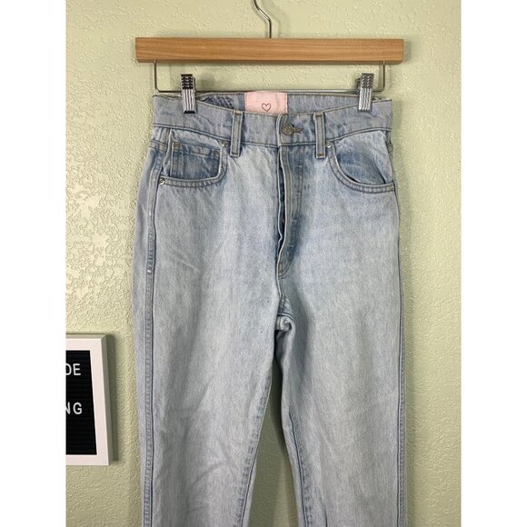 Vintage Revive Light Wash Straight Leg Denim Jeans Size 25 - Picture 3 of 13